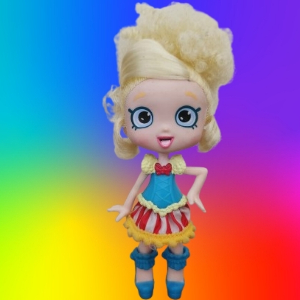 Shopkins Popette Shoppies Blonde Hair Doll Figure 6"